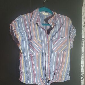 Striped Multicolor Crop Top